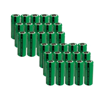 

New Arrival 30PCS PKCELL 2/3AAA battery 1.2v 400MAH NI-MH 2/3aaa rechargeable batteries No Tab Flat Top for LCD flashlight