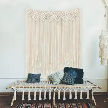 

Blanket Decor Wall Hanging Tapestry Comfortable Economic Beautiful Woven Manual Cotton Bohemian Craft Handmade Wedding Home