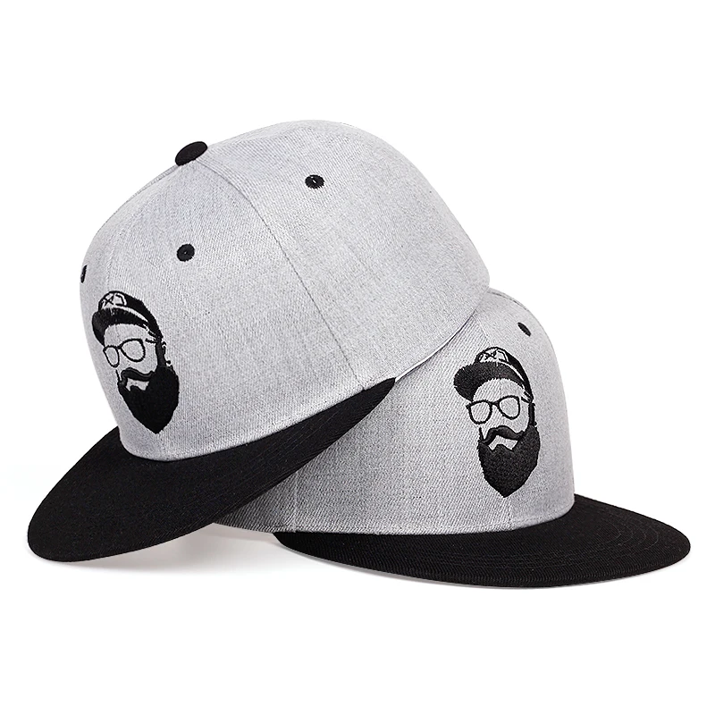 

New beard old man embroidery baseball cap fashion summer casual snapback caps adjustable wild casual hat fashion hip-hop hats