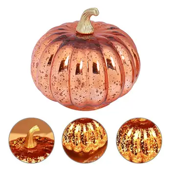 

1pc Lightweight Beautiful Decorative Durable Elegant Pumpkin Lamp Glass Lamp Restaurant Hotel Home