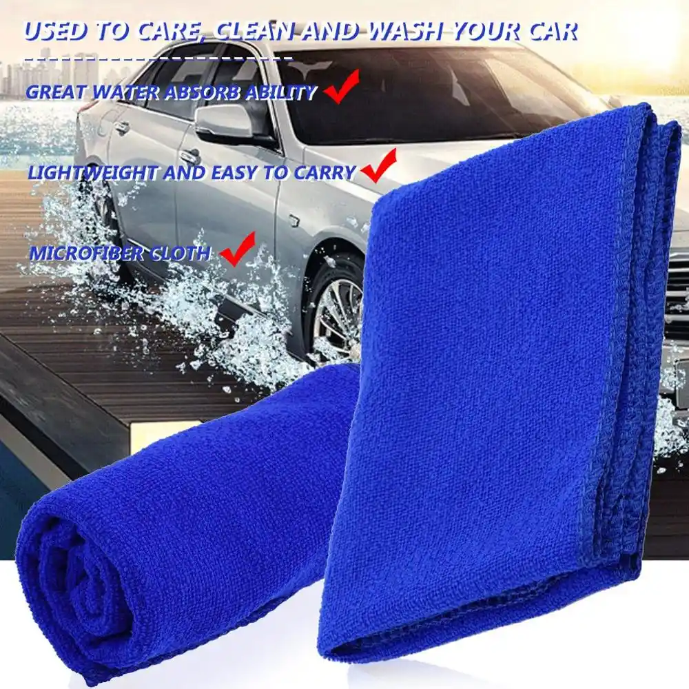 New Lightweight Portable Softness Water Absorb Strength Microfiber Towel Car Care Cleaning Wash Clean Cloth 30x70cm Sponges Cloths Brushes Aliexpress