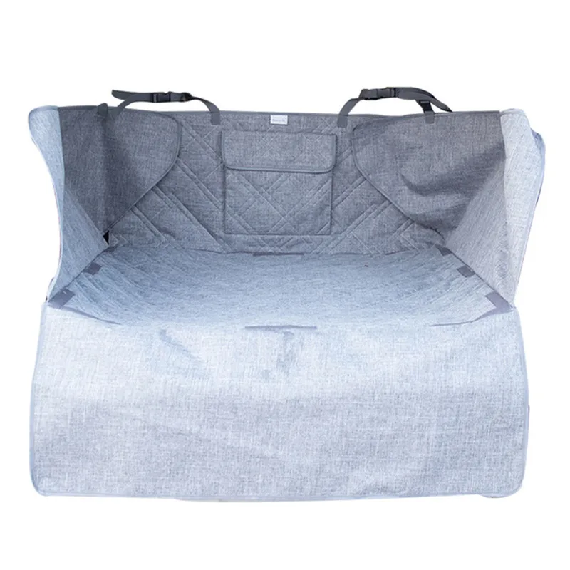 

New removable lambskin pad Oxford cloth waterproof car trunk pet pad car back seat cushion sj-1-CZDXK-Truck