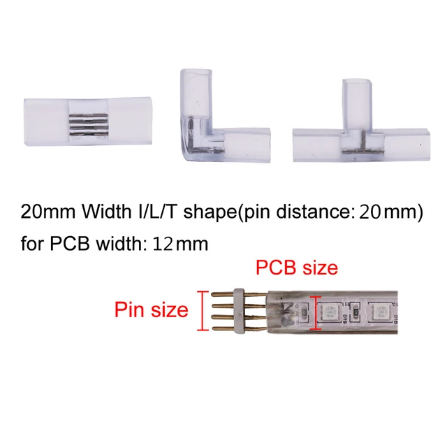 Conector l de Fita LED 220V RGB