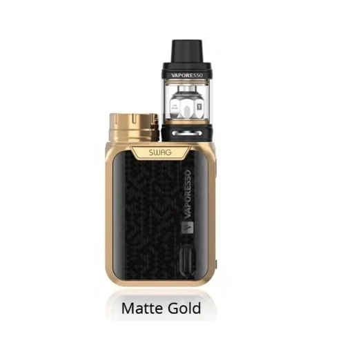 Gold Оригинальная электронная сигарета Vaporesso Swag Kit 80 Вт 18650 коробка мод с 3,5 мл Vape Tank GT катушка испаритель электронная сигарета - Цвет: Gold
