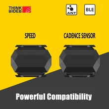 Thinkrider ant + velocidade e cadência sensor duplo computador velocímetro bicicleta velocidade e cadência adequado para igpsport bryton