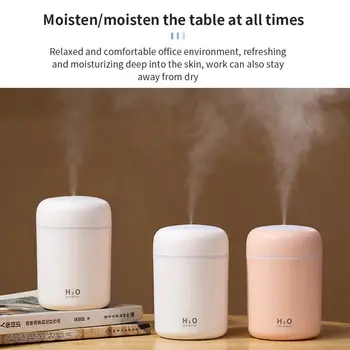 

Mini Portable USB Humidifier Car Air Purifier Colorful Night Light Timed Shutdown Mute for Car Room Bedroom Office