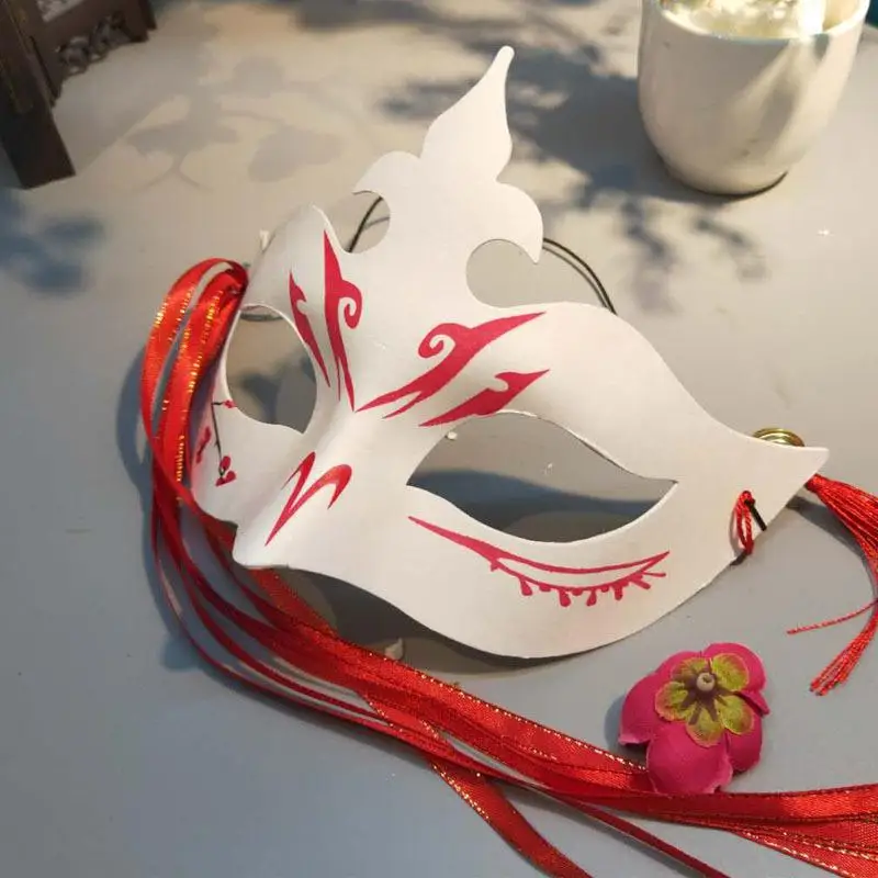 

Halloween Costumes Mask Anime Fox Cosplay Face Mask Carnival Party Mask Masquerade Masks Half Face Eye Mask Masker Japan Styl