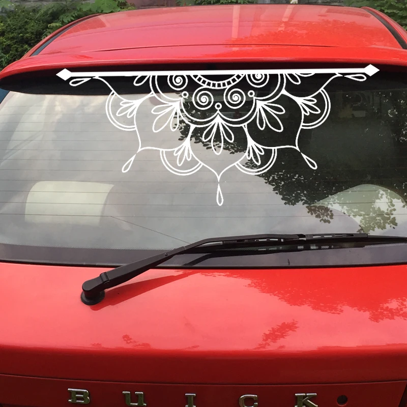 Полумандала Виниловая Наклейка Декор для автомобиля окна двери Мандала