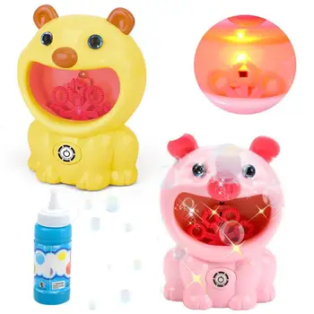 

Automatic Bubble Blower Machine Non-toxic Water Bubble Gun Blower Toy Light Music Cartoon Water Bubble Blower Machine Gun Blower