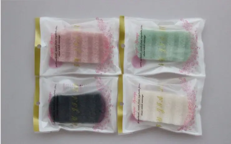 Square shape Large 100% Natural Black Konjac Sponge Natural Konjac Konnyaku Jelly Fiber Face Wash Cleansing Bath Sponge Puff