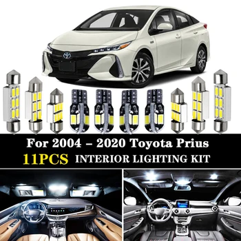 

11Pcs White No error led Car interior lights Kit for 2004 - 2020 Toyota Prius 20 30 40 50 NHW20 ZVW30 ZVW40 ZVW50 ZVW51 ZVW55