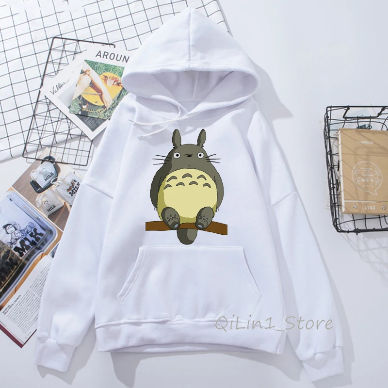 Totoro hoodies women Studio Ghibli Harajuku Kawaii Hoodie men Ullzang Cute Funny Anime Sweatshirts 90s Graphic Hoody unisex