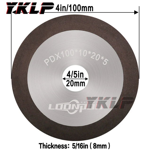 100mm/125mm/150 Widen Diamond Grinding Wheel  Cutting Disc Resin Bond Grinder Sharpener Carbide Metal Tungsten Steel Mill150Grit 100mm