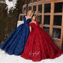 Официальное кружевное арабское вечернее платье Abendkleider с открытыми плечами и v-образным вырезом, длинное бальное платье для выпускного вечера, женские платья Robe De Soiree