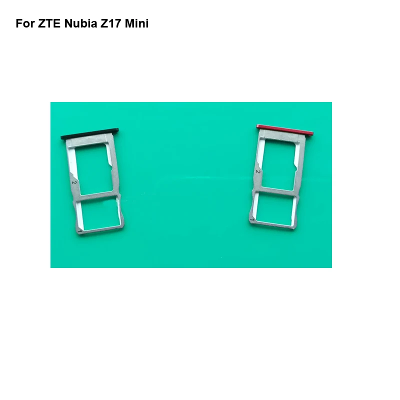 

2PCS For ZTE Nubia Z17 Mini New Tested Sim Card Holder Tray Card Slot Z 17 Mini NX569J NX569H Sim Card Holder Replacement