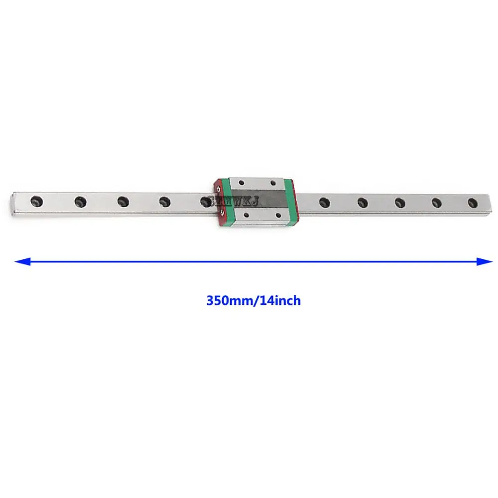 

HighQ 350mm Miniature CNC Linear Rail Sliding Motion Mini Slide Rail Linear Guide W/ MGN12H Sliding Block for CNC 3D Printer DIY