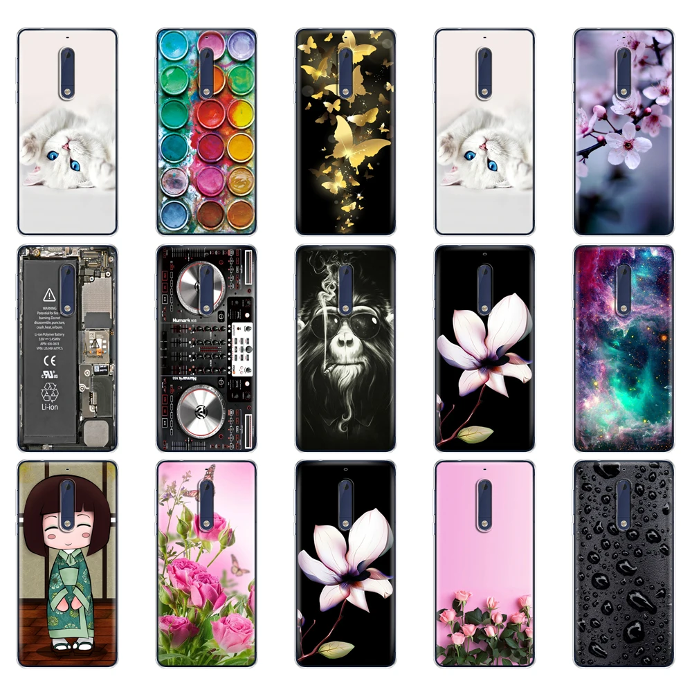 Silicon case for Nokia 1 2 2.1 3 3.1 5 5.1 plus 2018 soft tpu back phone cover shockproof protective Coque bumper housing | Мобильные