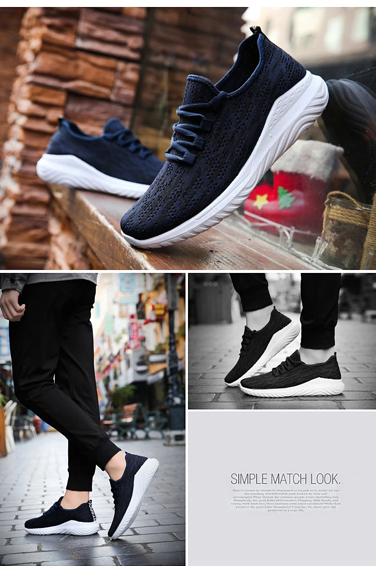Xiaomi Mijia Новая мужская обувь, летающие тканые кроссовки, трендовая повседневная обувь, мужские кроссовки для фитнеса, бега, спорта, упражнений
