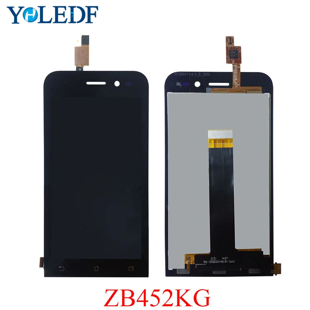 4.5&quot LCD display For Asus Zenfone GO ZB452KG X014D Full Touch Screen Digitizer Glass Assembly with Frame pantalla phone Part | Мобильные