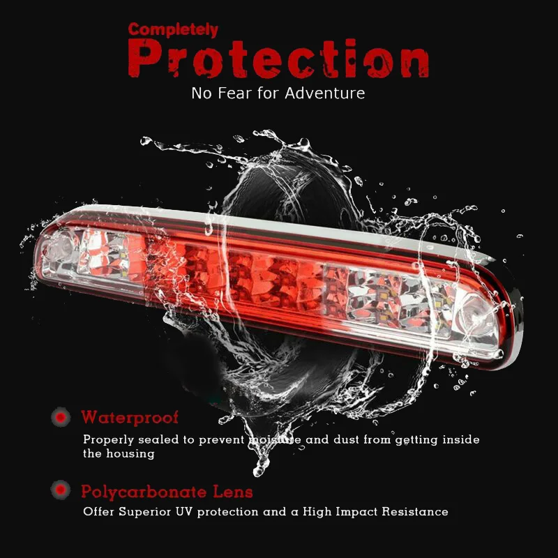 

Car Brake Light Auto Chrome Lamp For Mazda B2500 1998-2001 Replacement