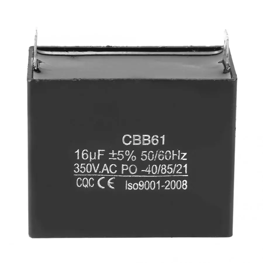 CBB61 двигатель работает пусковой конденсатор генератор CQC 350 В переменного тока 16