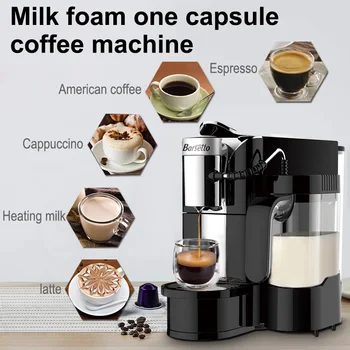 

Barsetto fully automatic multi-function espresso machine capsule coffee maker one-button cappuccino and latte coffee machine