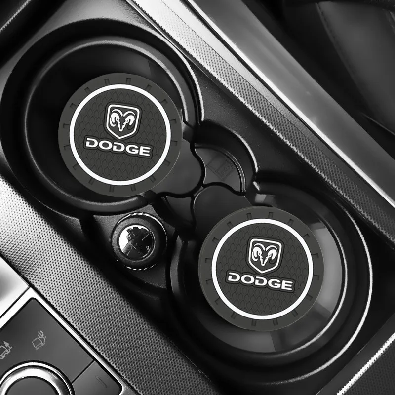 2pcs Car Auto Water Cup Slot Non-Slip Mat For Dodge caliber ram 1500 caravan charger grand journey Car-Styling | Автомобили и