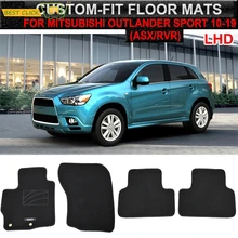 Пользовательские Коврики для Mitsubishi ASX RVR Outlander Sport 2010- водонепроницаемый ковер нейлоновый лайнер спереди и сзади