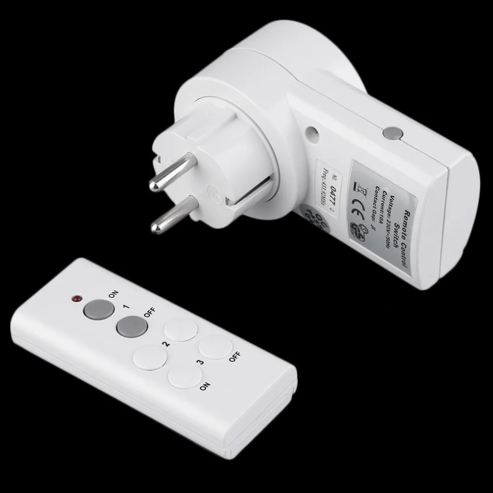 Wireless Remote Control Home House Power Outlet Light Switch Socket 1 EU Connector Plug BH9938-1 DC 12V | Обустройство дома