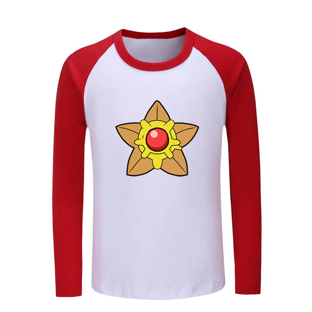 JeKCR975C Милый мультяшный Покемон Gyarados Staryu/Детские футболки с рисунком детские футболки с рисунком топы для мальчиков и девочек с длинными рукавами, рождественский подарок - Цвет: JeKCR975C