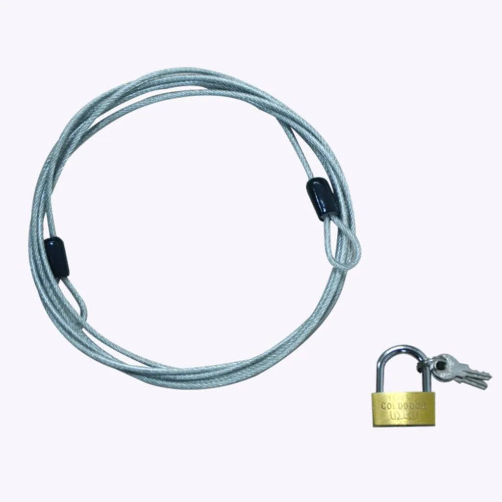 70cm Car Cover Cable & Lock Steel  Anti-Theft Copper Lock for Motocycle Bike