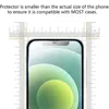 Protector de pantalla de vidrio templado para iPhone, Protector de pantalla de cobertura completa para iPhone 11 12 Pro XS Max X XR 7 8 6 6S Plus SE2, 4 Uds. ► Foto 3/6