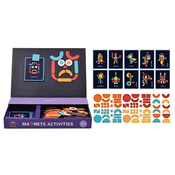 

Children's Paper Jigsaw Puzzle Innovative Magnetic Cartoon Traffic Educational Toys Easy To Operate Improve Child's Imagination