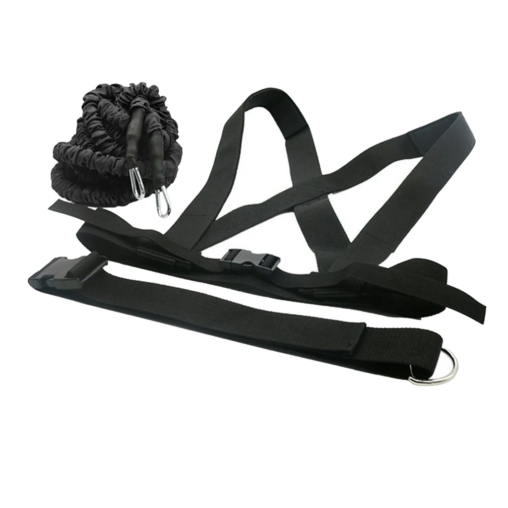 Fitness Exercise Weight Speed Resistance Sled Harness Pull Strap Belt Football