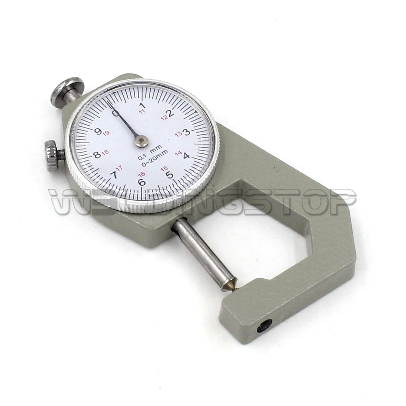 Dial Thickness Gauge 0-20mm 0.1 Increments Cusp Head Gage Inspection Tool Metric Reading 