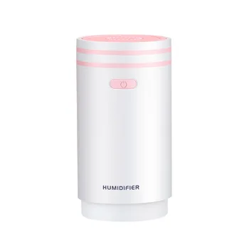 

280ML Air Humidifier USB Aromatherapy Essential Oil Diffuser Car Humidificador LED Light Aroma Atomizer With Mini Fan Mirror