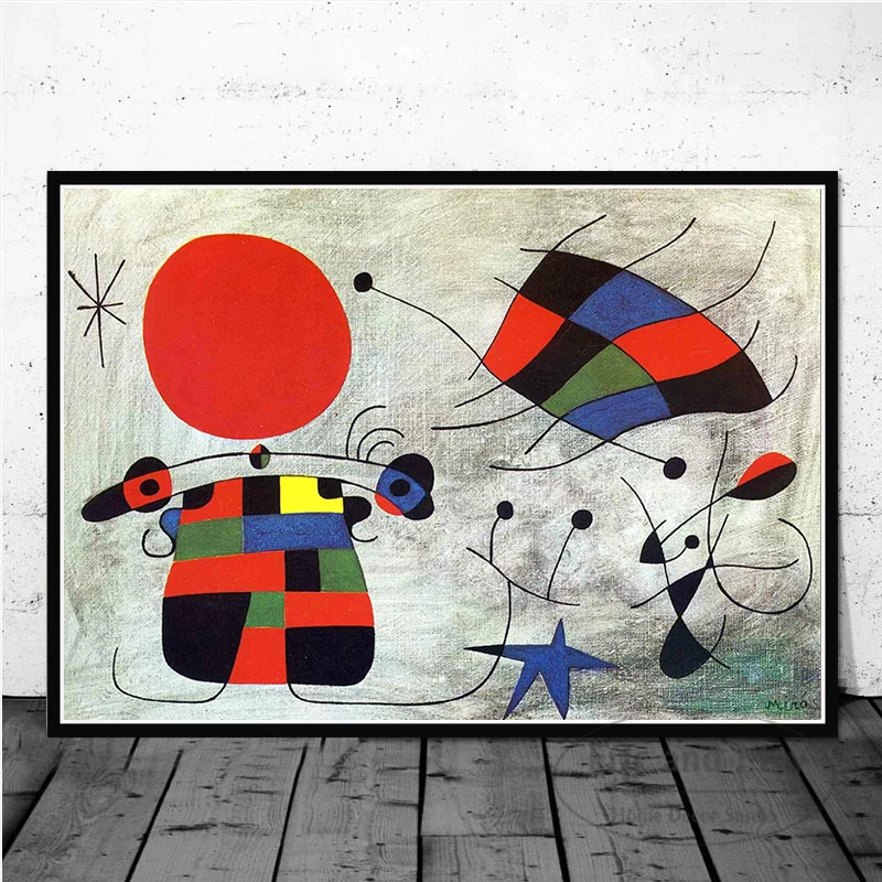 Картина на холсте с изображением испанской Жоан Миро креативные плакаты и принты