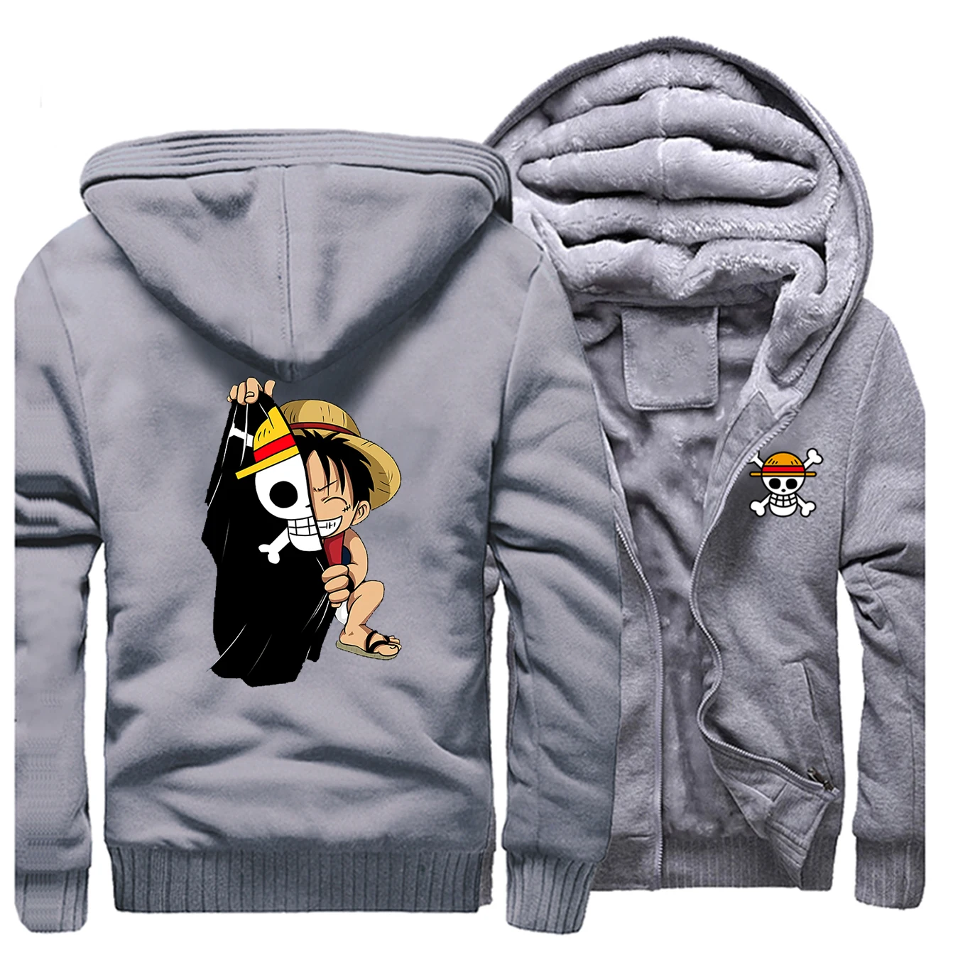 Anime japonês luffy imprimir uma peça hoodies