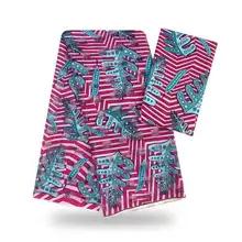 Дизайн 2 шт./компл. 4 ярдов Африканский Воск Анкара принты модели Материал& 2 ярдов шелковые Анкара ткань для женское платье! YF1218