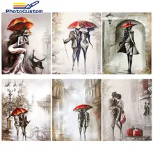 PhotoCustom Acylic Paint By Numbers Figure Gift Kits 60x75cm Wall Decor For Adult Handpainted Gift Frame Artwork
