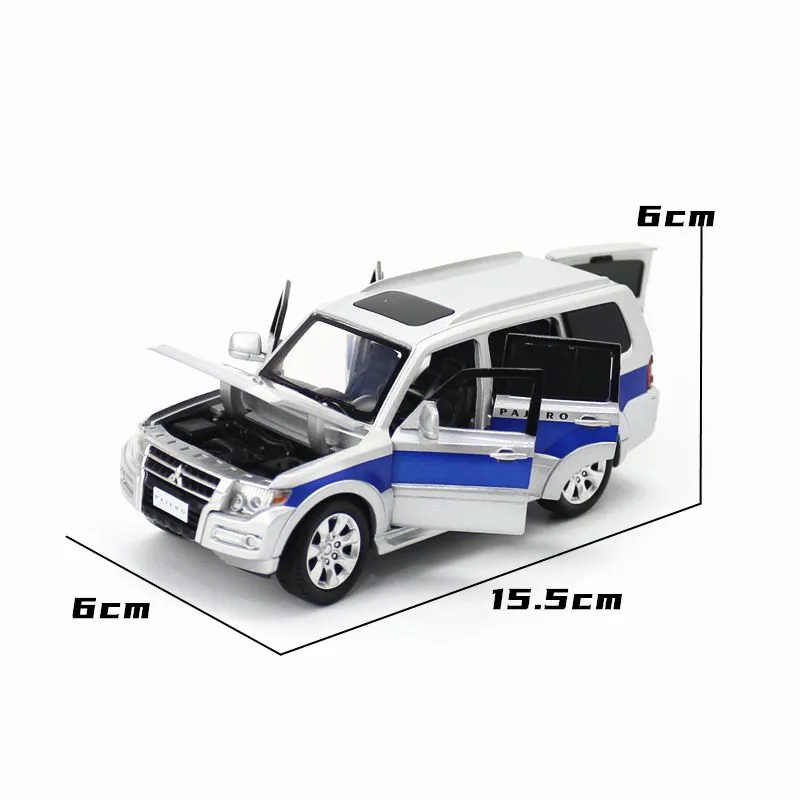 JACKIEKIM/1:32 весы/литья под давлением Металл Игрушка модель/Mitsubishi Pajero V97/Звук &