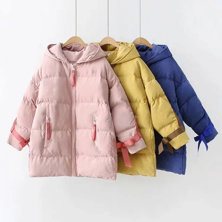 

Winter New Style Mori Girl Line Sweet College Style Thick Loose-Fit Mid-length Cotton-padded Clothes Students Soft Girl Cotton C