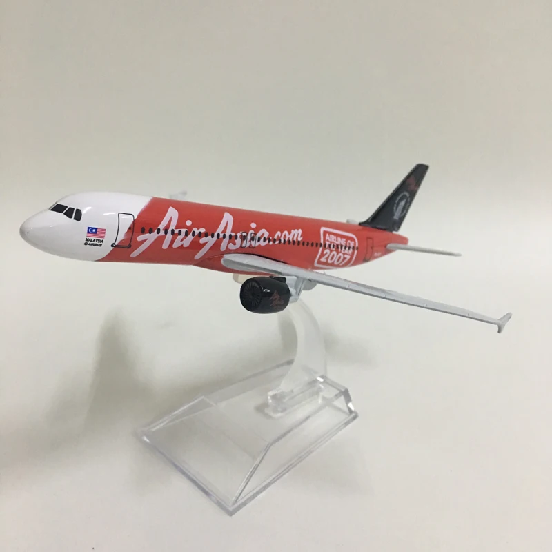 JASON TUTU 16 см модель самолета Модель воздушная Азия 2007 Airbus A320 модель самолета 1:400 литой под давлением металлический самолет игрушка в подарок