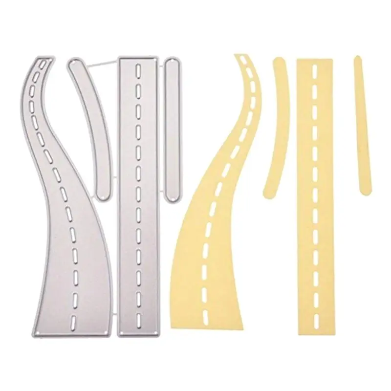 Road Metal Cutting Dies Stencil Scrapbooking DIY Album Stamp Paper Card Emboss L69B | Дом и сад