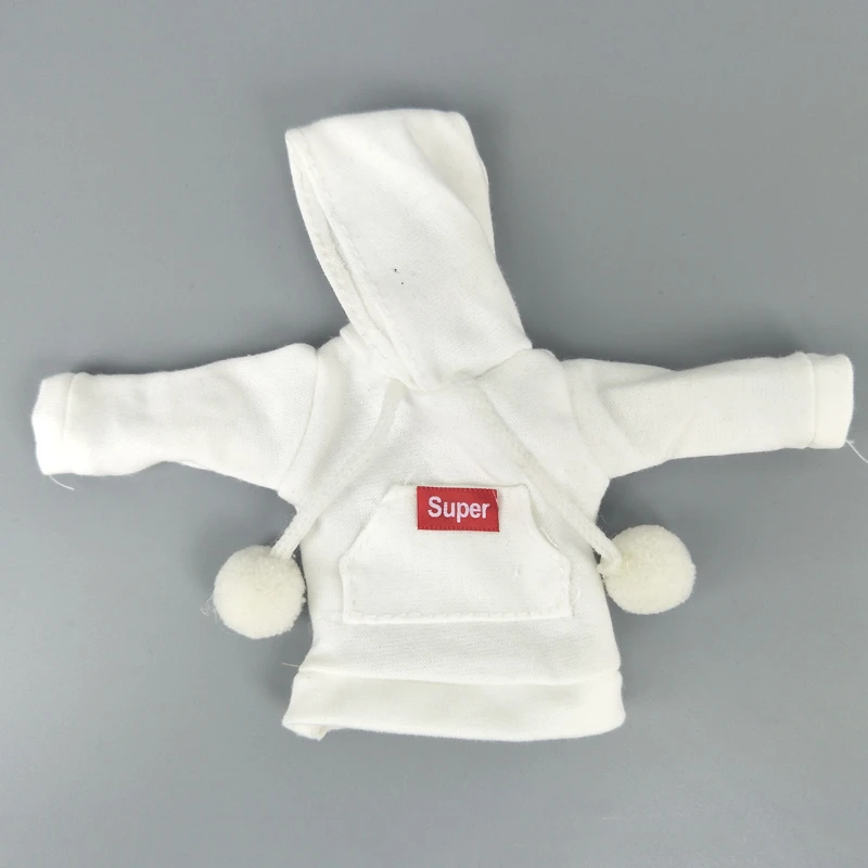 white red Синее пальто ручной работы для кукол Blythe, свитер, наряд, модная одежда для кукол Blyth, топы для кукол, подарок, детская игрушка, 1/6, аксессуары для кукол - Цвет: white red