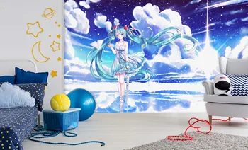 

[Self-Adhesive] 3D Hatsune Miku 225622 Japan Anime Wall Paper mural Wall Print Decal Wall Murals