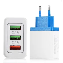 EU/US Plug 3 USB 3,0 Быстрая зарядка QC3.0 Зарядка для Samsug для Iphone для huawei для Xiaomi Мобильный телефон Быстрая Зарядка адаптер