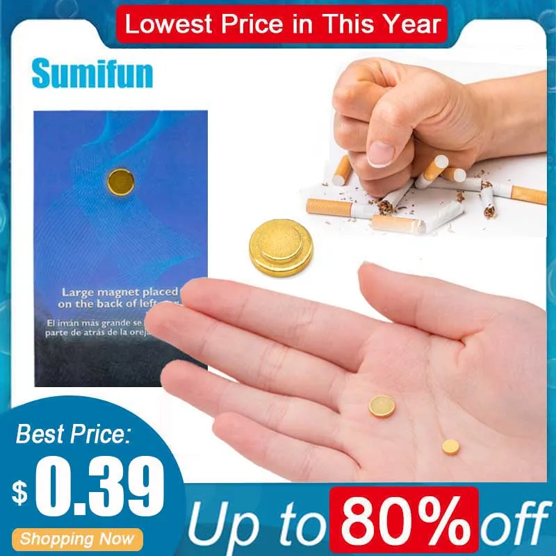 

Only $0.39 Quit Smoking Magnet Auricular Stop Smok Cessation Anti Smoke No Smoking Not Cigarettes Smoker Health Care 2pcs/Set