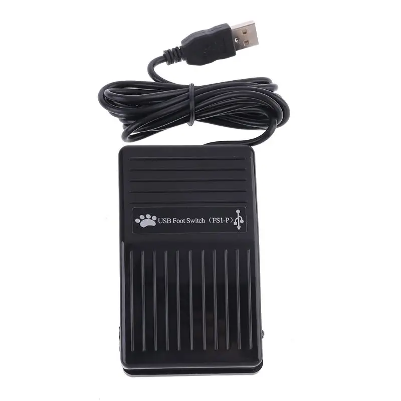  USB Single Foot Switch Pedal Control Keyboard Mouse PC Game for Dos Win 7 MAC Y98E