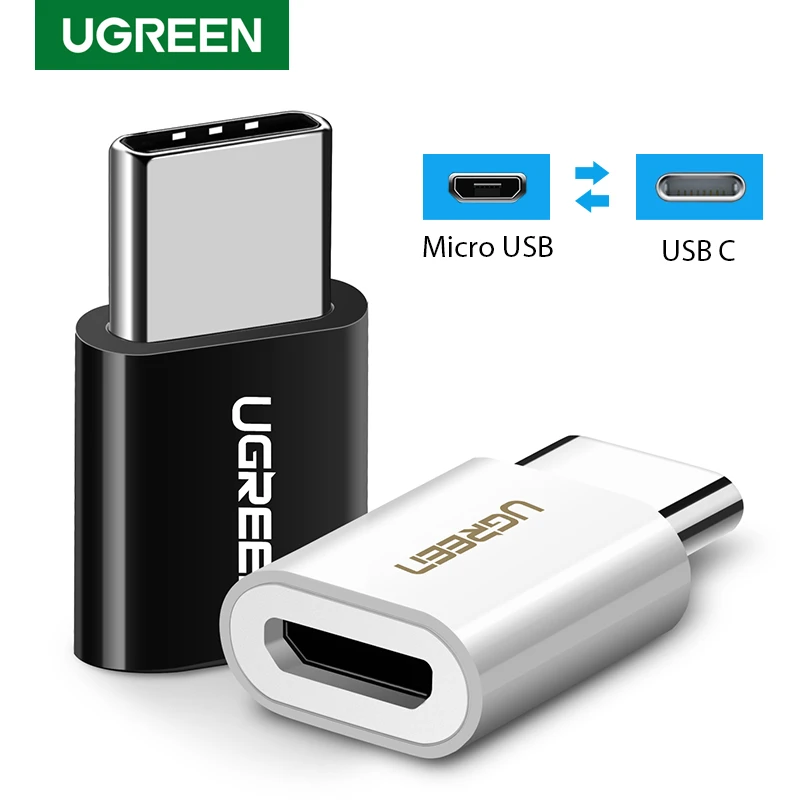 usb to iphone converter Ugreen USB Type C OTG Adapter Micro USB to Type-C Adapter Charging Cable Converter for Xiaomi mi 9 Huawei P30 USB C OTG Adapter phone adapters & converters